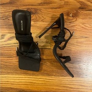 Black Strappy Heels